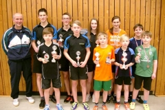 Schüler- und Jugendspieler mit Trainer Heiko Meyer