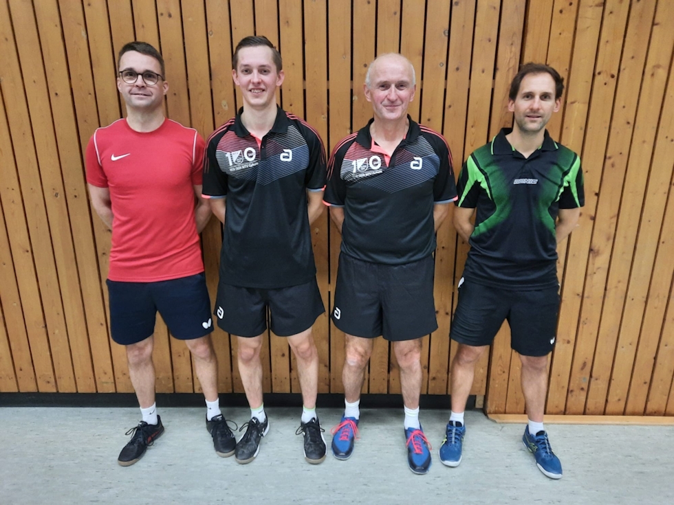 v.l.n.r. Philipp Gebers, Pascal Felsch, Heiko Meyer, Peter Runnebaum